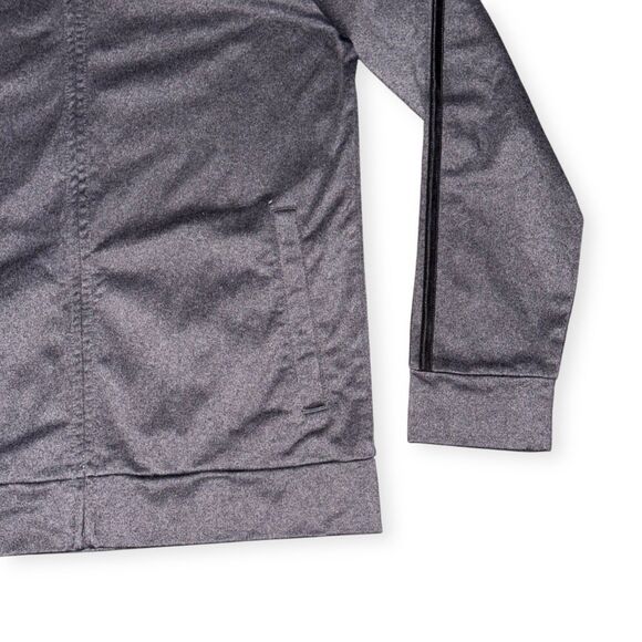 Adidas Vintage Sweater Jacket Nylon Gray Medium Men Medium - Picture 5 of 6